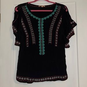 Gibson Latimer embroidery top
